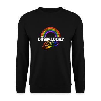 Fierté Düsseldorf - Sweat-shirt Unisexe - noir - Devant - Alina (178cm) & Michal (187cm)