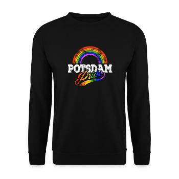 Fierté Potsdam - Sweat-shirt Unisexe - noir - Devant - Alina (178cm) & Michal (187cm)