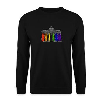 Pride Berlin - Unisex Pullover - Schwarz - Vorne - Alina (178cm) & Michal (187cm)