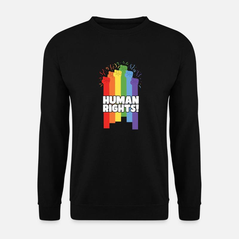 Proud LGBTQ. Human rights - Unisex Sweatshirt - black