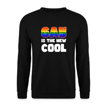 Pride LGBTQ. Aussage - Unisex Pullover - Schwarz - Vorne - Alina (178cm) & Michal (187cm)