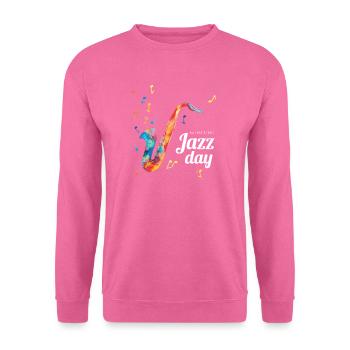 Festival d’improvisation de musique jazz - Sweat-shirt Unisexe - rose - Devant