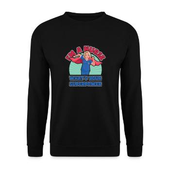 National Nurses' Day. - Unisex Sweatshirt - black - Front - Alina (178cm) & Michal (187cm)