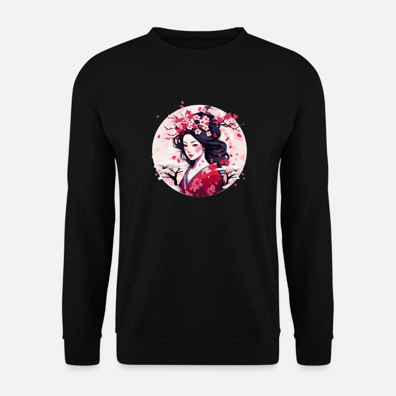 Geisha von Japan - Unisex Pullover - Schwarz