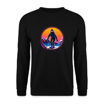 Snowboard ou ski puis après-ski - Sweat-shirt Unisexe - noir - Devant - Alina (178cm) & Michal (187cm)