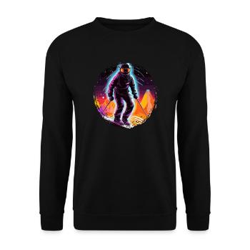Snowboard ou ski puis après-ski - Sweat-shirt Unisexe - noir - Devant - Alina (178cm) & Michal (187cm)