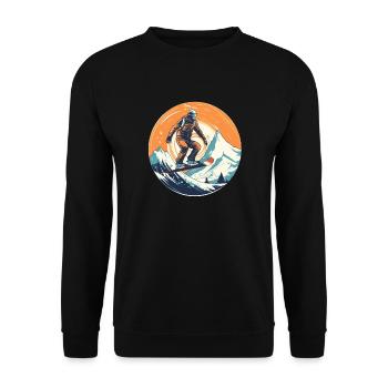 Snowboard ou ski puis après-ski - Sweat-shirt Unisexe - noir - Devant - Alina (178cm) & Michal (187cm)