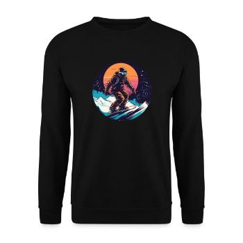 Snowboard ou ski puis après-ski - Sweat-shirt Unisexe - noir - Devant - Alina (178cm) & Michal (187cm)