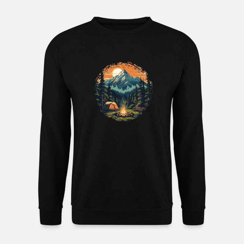Forest Nature Trekking Adventure - Unisex Sweatshirt - black