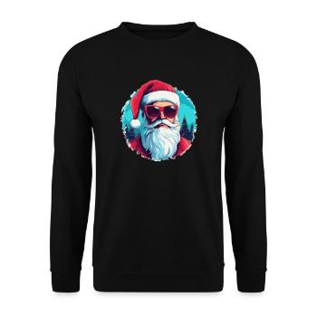 Frohe Weihnachten - Unisex Pullover - Schwarz - Vorne - Alina (178cm) & Michal (187cm)