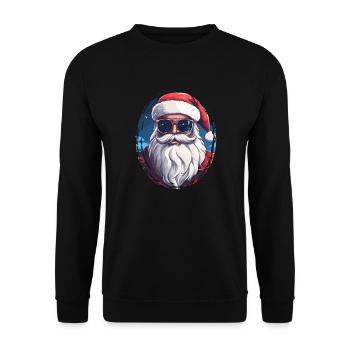 Frohe Weihnachten - Unisex Pullover - Schwarz - Vorne - Alina (178cm) & Michal (187cm)
