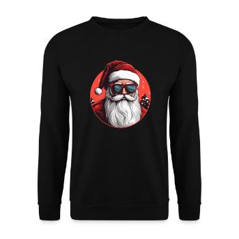Frohe Weihnachten - Unisex Pullover - Schwarz - Vorne - Alina (178cm) & Michal (187cm)