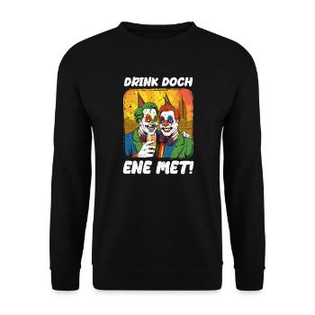 Karneval Kölle Alaaf Eskaliert Singen Tanzen Köln - Unisex Pullover - Schwarz - Vorne - Alina (178cm) & Michal (187cm)
