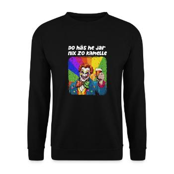 Karneval Kölle Alaaf Eskaliert Singen Tanzen Köln - Unisex Pullover - Schwarz - Vorne - Alina (178cm) & Michal (187cm)