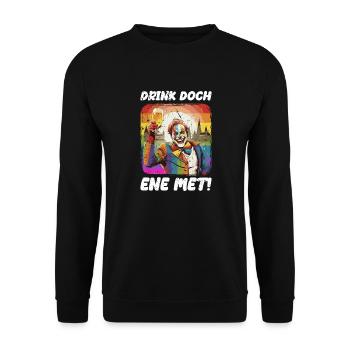 Karneval Eskalation Köln Kostüm Kölsch Bier Party - Unisex Pullover - Schwarz - Vorne - Alina (178cm) & Michal (187cm)