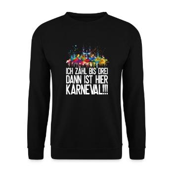 Köln Kölle Karneval Gebützt Kölle Alaaf Jeck Party - Unisex Pullover - Schwarz - Vorne - Alina (178cm) & Michal (187cm)