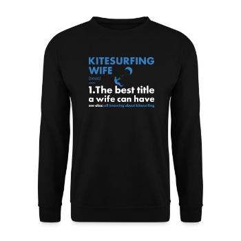 Sport Femme Kitesurf - Sweat-shirt Unisexe - noir - Devant - Alina (178cm) & Michal (187cm)