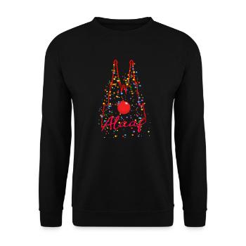 Karneval Kölle Alaaf am Kölner Dom - Unisex Pullover - Schwarz - Vorne - Alina (178cm) & Michal (187cm)