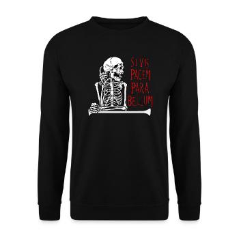 Si Vis Pacem Para Bellum - Unisex Sweatshirt - black - Front - Alina (178cm) & Michal (187cm)