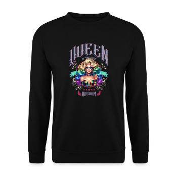 Reine du groove de la fierté LGBTQ+ - Sweat-shirt Unisexe - noir - Devant - Alina (178cm) & Michal (187cm)