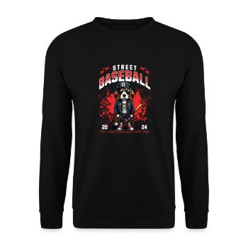Fan of baseball, beagles and America - Unisex Sweatshirt - black - Front - Alina (178cm) & Michal (187cm)