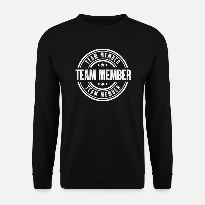 Tampon de membre de l’équipe - Sweat-shirt Unisexe - noir