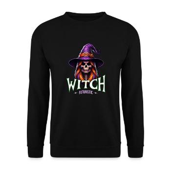 In a world full of princesses, be a witch - Unisex Sweatshirt - black - Front - Alina (178cm) & Michal (187cm)