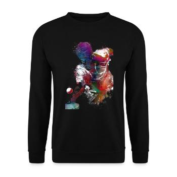 Tischtennissport #pingpong #tabletennis - Unisex Pullover - Schwarz - Vorne - Alina (178cm) & Michal (187cm)