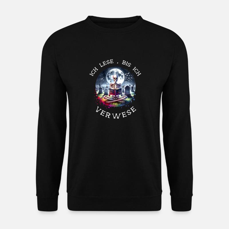 Reading is my hobby - Unisex Sweatshirt - black