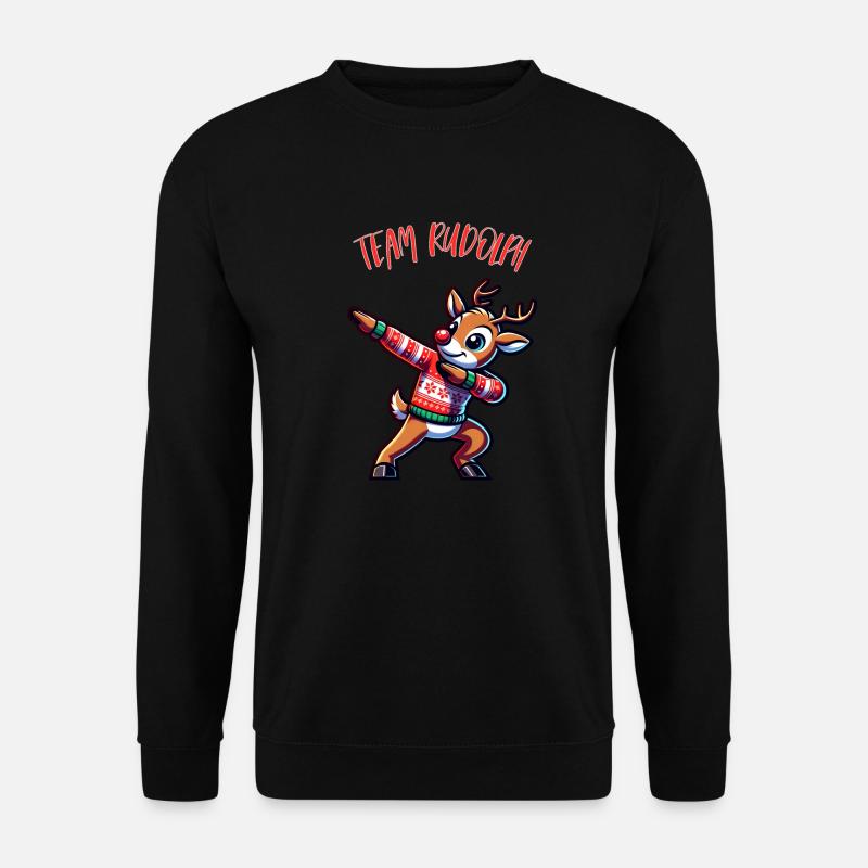 Joyeux Noël Équipe Rudolph Fun - Sweat-shirt Unisexe - noir