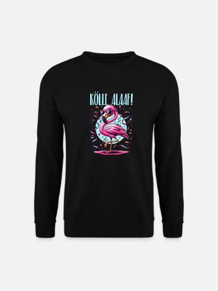 Kölle Alaaf Flamingo Party Vibes - Unisex Sweatshirt - black
