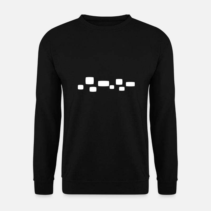 Square Square Shape Pattern - Unisex Sweatshirt - black