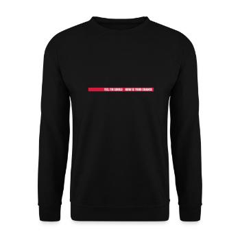 single now your chance - Unisex Pullover - Schwarz - Vorne - Alina (178cm) & Michal (187cm)