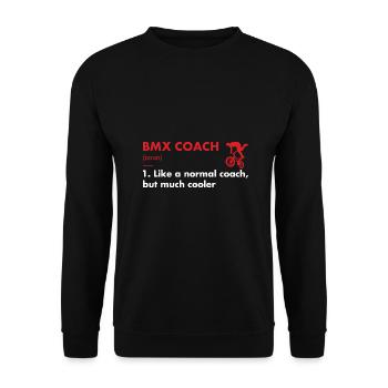 Sport Coach Definition BMX - Unisex Sweatshirt - black - Front - Alina (178cm) & Michal (187cm)