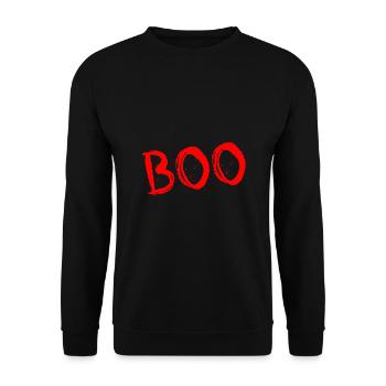 Boo - Unisex Pullover - Schwarz - Vorne - Alina (178cm) & Michal (187cm)