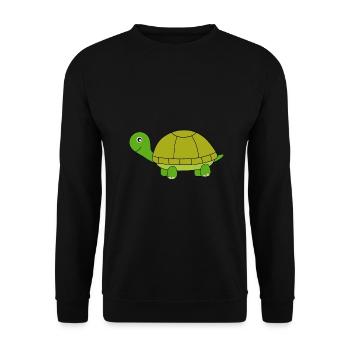 Turtle - Unisex Sweatshirt - black - Front - Alina (178cm) & Michal (187cm)
