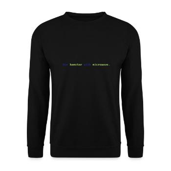 Use Hamster with microwave - Sweat-shirt Unisexe - noir - Devant - Alina (178cm) & Michal (187cm)
