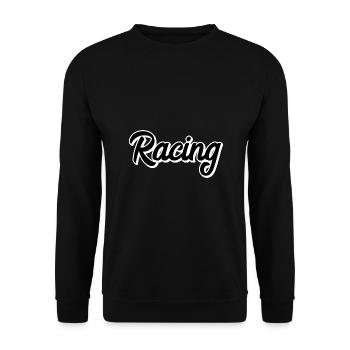 Racing - Unisex Sweatshirt - black - Front - Alina (178cm) & Michal (187cm)
