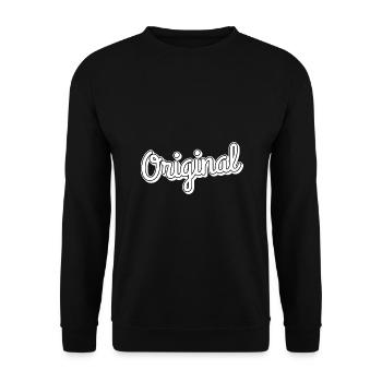 Original - Unisex Sweatshirt - black - Front - Alina (178cm) & Michal (187cm)