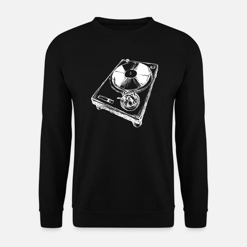 Retro turntable DJ - Unisex Sweatshirt - black