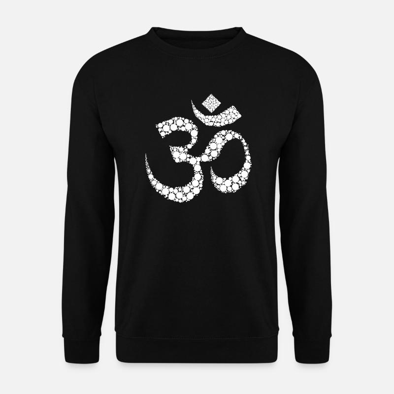 Goa Om Psytrance Psychedelic Geschenk - Unisex Pullover - Schwarz