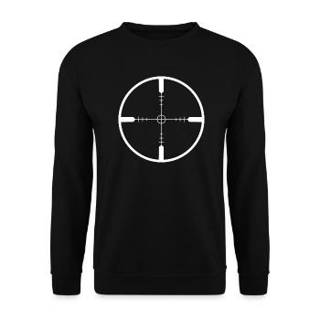 Crosshairs - Visor - Unisex Sweatshirt - black - Front - Alina (178cm) & Michal (187cm)