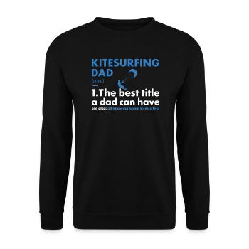 Sport Dad Kitesurfing - Unisex Sweatshirt - black - Front - Alina (178cm) & Michal (187cm)