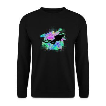 Tauchen Taucher - Unisex Pullover - Schwarz - Vorne - Alina (178cm) & Michal (187cm)