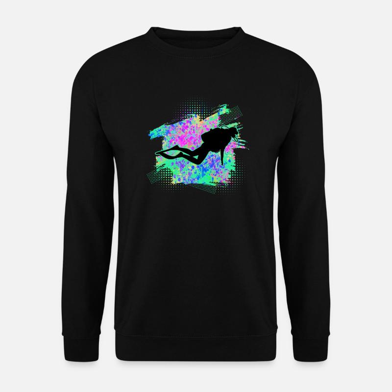 diving divers - Unisex Sweatshirt - black
