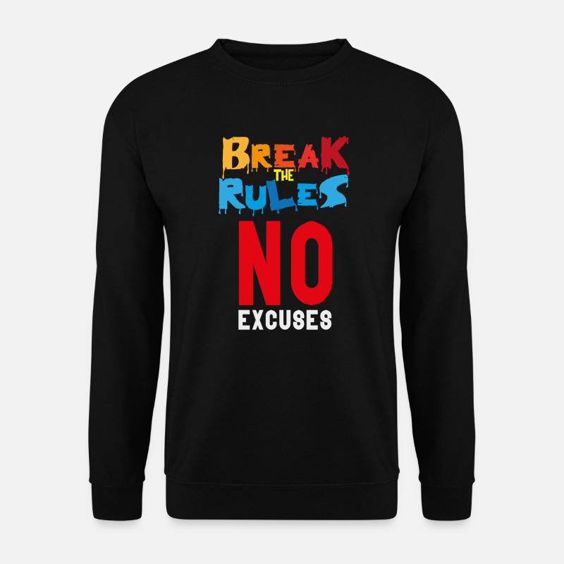 Break the Rules - Unisex Sweatshirt - black