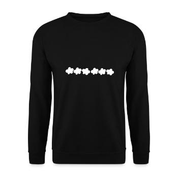 fleurs fleur plante symbole forme - Sweat-shirt Unisexe - noir - Devant - Alina (178cm) & Michal (187cm)