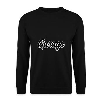 Garage - Unisex Pullover - Schwarz - Vorne - Alina (178cm) & Michal (187cm)