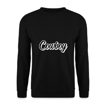 Cow-boy - Sweat-shirt Unisexe - noir - Devant - Alina (178cm) & Michal (187cm)
