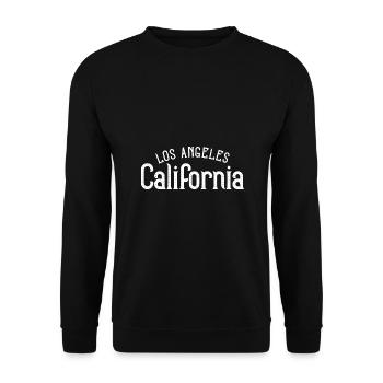 Los Angeles - Unisex Sweatshirt - black - Front - Alina (178cm) & Michal (187cm)